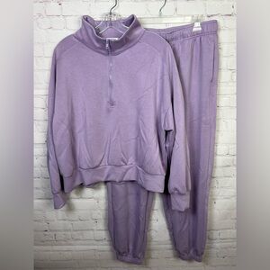 Pinspark Two Piece Lavender Tracksuit Set